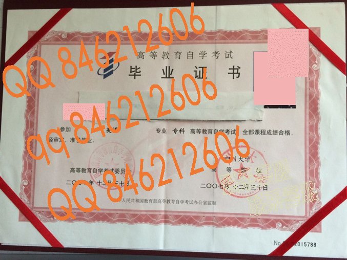 四川大学自考毕业证样本
