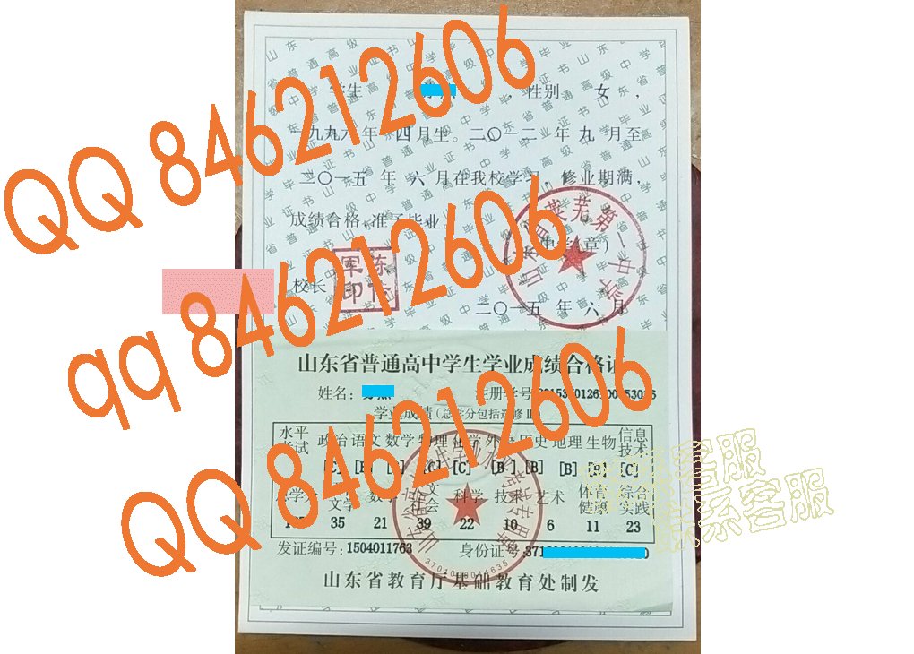 山东省莱芜第一中学毕业证样本内页