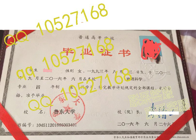 鲁东大学毕业证样本图