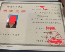 红河学院毕业证学位证样本图片