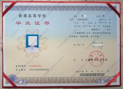 上海第二工业大学毕业证原版样本